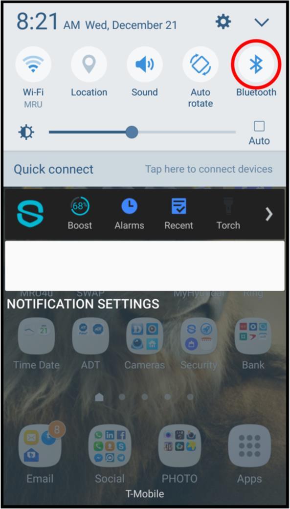 ANDROID Pairing your analyzer with your Smartphone - Activate Bluetooth in