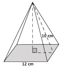 Exit Ticket Sample Solutions Which has the larger volume? Give an approximate answer rounded to the tenths place. Let represent the height of the square cone. The volume of the square pyramid is cm 3.