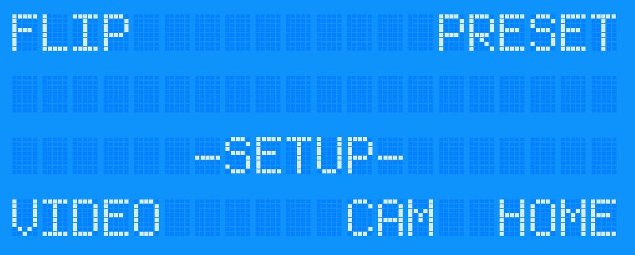 Settings::- Main Settings Menu: 1 Navigate to Image Flip Menu / Flip Image 2 N/A 3 N/A 4 Navigate to Set Presets Menu 5 Navigate to Set Video Format Menu 6 N/A 7 Navigate to Set Camera Type Menu 8