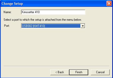 Open the RIP software 2. If the title bar on the top of your RIP reads Kimosetter 410 RIP 1.0 Kimosetter 410_1 (Figure #4) then click SETUP. 3.
