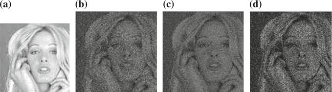 b and c are the recovered secret images of Fig. 2.18 and Algorithm 2.3 with image size 600 600, respectively. d is the recovered secret image of Yang s VCS with image size 600 600 Algorithm 2.