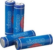 Batteries / Universal Chargers www.vivanco.com Ultra and High batteries P 23AA Y/2 ctn qty. 5 EDP-No. 21145 NiMH battery, 2x AA 1.