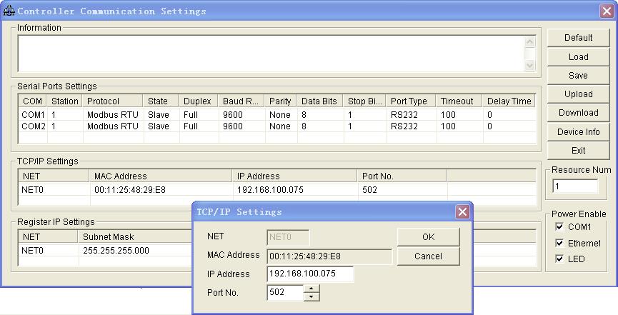 DataSite Configuration Settings Utility (DS Settings) 25 Configure TCP/IP Settings Follow these steps to configure the Ethernet port. 1.