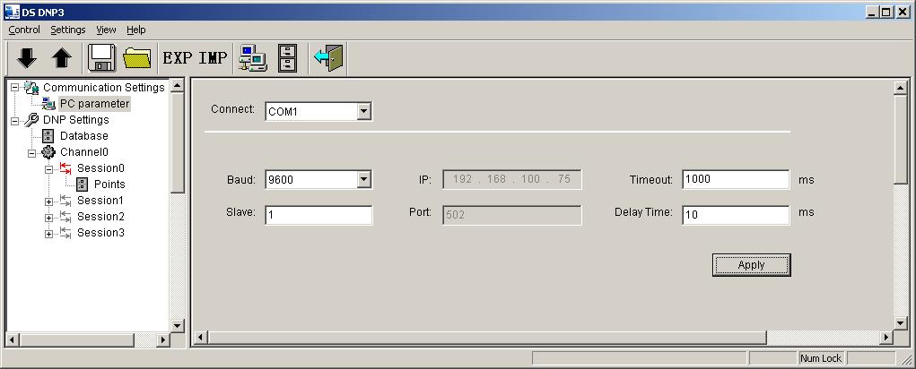 258 DataSite DNP3 Configuration Utility (DS DNP3) Operation and Data Validation Example If you want to communicate with the DataSite controller through TCP/IP by using the DNP3 protocol, you need to