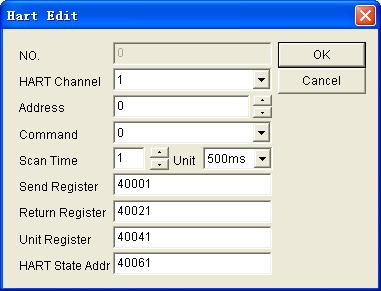 DataSite Configuration Settings Utility (DS Settings) 69 Edit a HART Scan Block Follow these steps to edit a HART scan block. 1. Double-click the block you want to edit. The Edit dialog box appears.