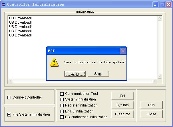 DataSite Configuration Settings Utility (DS Settings) 99 Initialize the File System The File System Initialization option lets you do the following: Clear all the parameter settings made in DS