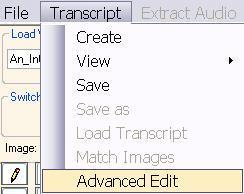 5. Transcript Changes via Advanced Edit Advanced Edit allows users to make necessary changes to every attribute of each word (e.g., text, spelling, symbol, etc.
