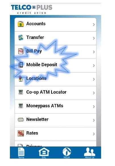 MEMBER MOBILE DEPOSIT TUTORIAL Telco Plus Credit Union Introduces Our newest feature in the Telco Plus Apple
