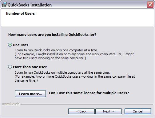 QuickBooks Pro 2009 Installing QuickBooks Pro and Student Data Files Page 4 4.