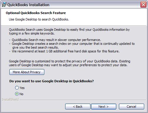 QuickBooks Pro 2009 Installing QuickBooks Pro and