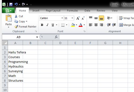 Click and drag with this cursor to fill cell contents into cells below or to the right. Click to place the cursor into the Formula bar so that you can edit an equation or function.