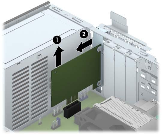 9. Before installing an expansion card, remove the expansion slot cover or the existing expansion card.