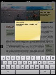 Downloadable etextbook users: Notes taken on your computer will not be reflected on the ipad, and notes you take on your ipad will not be reflected on your computer.
