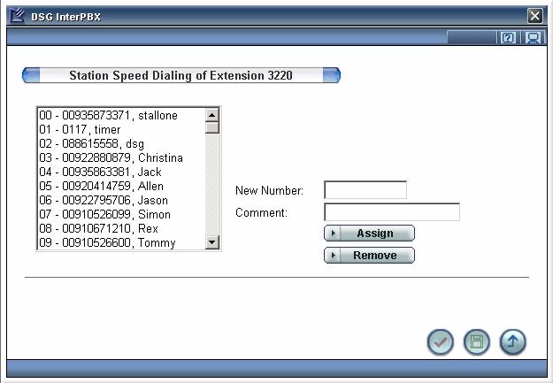 50 Chapter 5 InterPBX Management Website Personal Speed Dialing In addition to the system-wide speed dialing, you can also edit frequently dialed phone number on Station Speed Dialing for individual