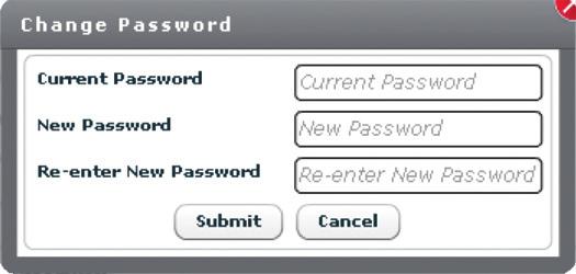 c. Re-enter your new password. d. Click Submit.