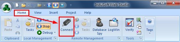 exe, which is at \Micro_SD\InduSoft\ Step 3:After execute InduSoft agent, it will show the IP(s) you are using now, please write it down, we will use it later Step