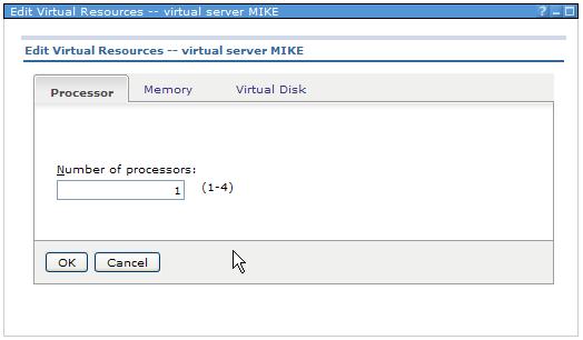 Hosts Edit Virtual Servers GUI