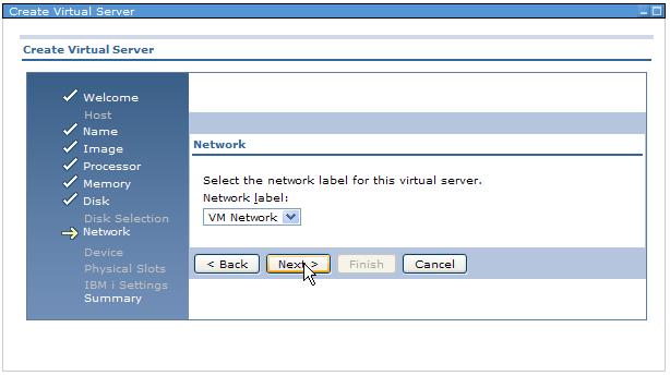 Create Virtual Server PowerVM, x86 > Creates a new, empty virtual server > Available from Create Virtual Server task on Host > Based on existing VS or from scratch > PowerVM: Virtual CPUs,