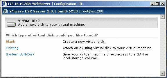 4. You are now asked to create a virtual disk for your new