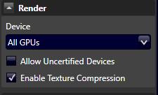 POST EFFECTS 10 Render Settings Choose the device for rendering (supports GPU and CPU).
