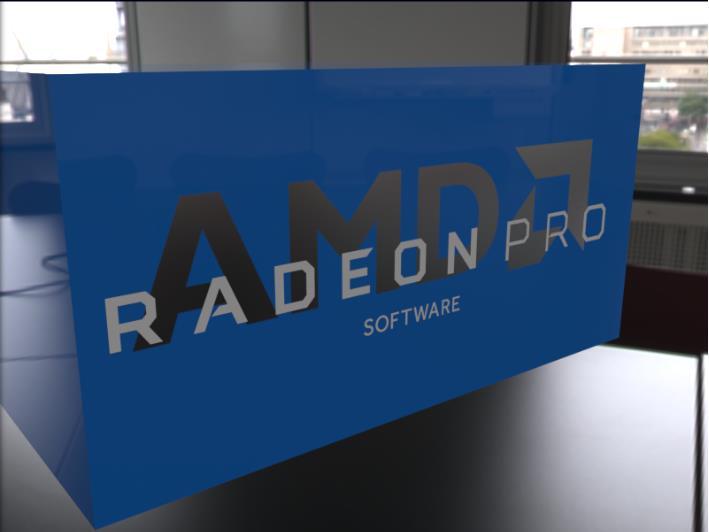 EXPORT RADEON PRORENDER SCENE 29 Emissive The decal applied acts as an emissive image (i.e. and LCD screen). In the image below, the model is lit from inside by the decal.