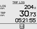 time since the trip log was started/ reset Resetting the trip log The trip