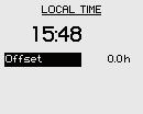 The GPS runs on UTC time, and can be adjusted to show local time by