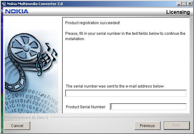 You cannot check your e-mail within the installation program. 8. Licensing.