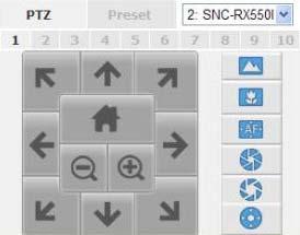 PTZ Control PTZ control provides functions to pan, tilt,
