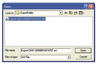 ESV16 User s Manual 79 Locate the exported AVI