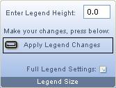 You can access the full legend properties in two ways. The first is to stay within the Page Layout dialog box as depicted on the previous page. Choose the Legend tab to edit its properties.