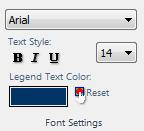 Choose Show Legend Text Under Symbols to place legend text directly underneath the legend symbols. This helps to condense overcrowded legend entries. 4.