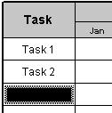 Copy and paste text into column cells below existing text If you have a column of cells or a single cell in another application, such as Excel, you can easily paste that data into any Milestones