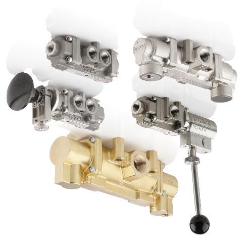 Manual and Pilot Operated Spool Valves 6L Stainless Steel and Brass Bodies /4" to " NPT / / 6/6 Features Ideal for valve automation for the oil and gas market Reliable, robust design with high flow