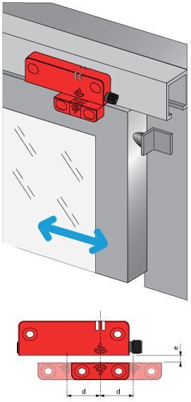 Face to Face Mounting (Preferred Configuration) Example n 3 e min. d : > 2 mm.
