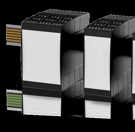 It can be easily integrated in the 35 mm standard DIN rail and accommodates the