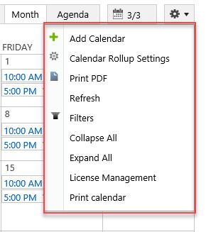 Calendar Rollup 3.0 User Guide Page 27 4. Using Your Calendar Once calendars are added to your Web Part, user can view all events in one place.