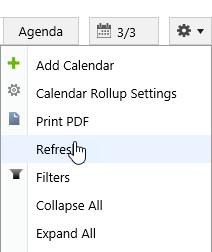 Calendar Rollup 3.0 User Guide Page 35 4.9 Change view When users access Calendar Rollup, they will see the default view first.