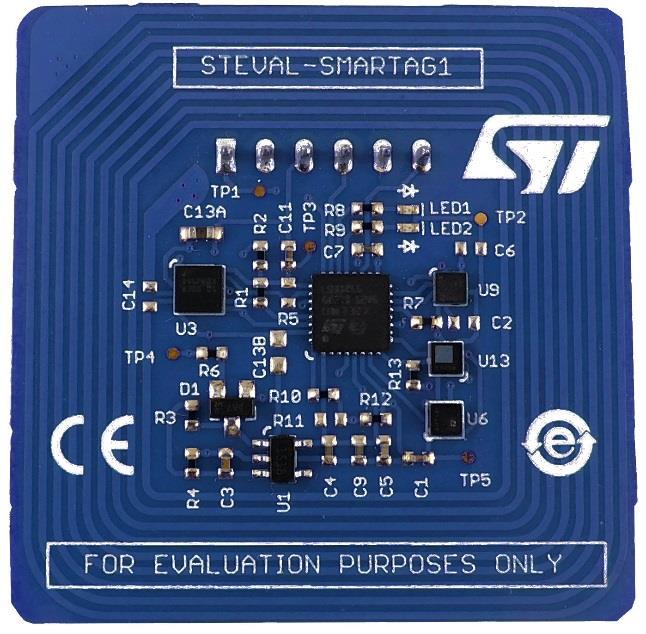ST NFC SensorTag Platform STEVAL-SMARTAG1 evaluation board - Hardware Overview 7 STEVAL-SMARTAG1 Hardware Description STEVAL-SMARTAG1 is a flexible NFC Tracker evaluation board with sensors includes