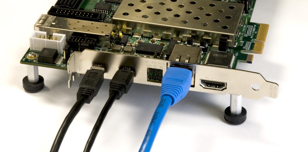 Run the LwIP Ethernet Design Connect an Ethernet cable to the