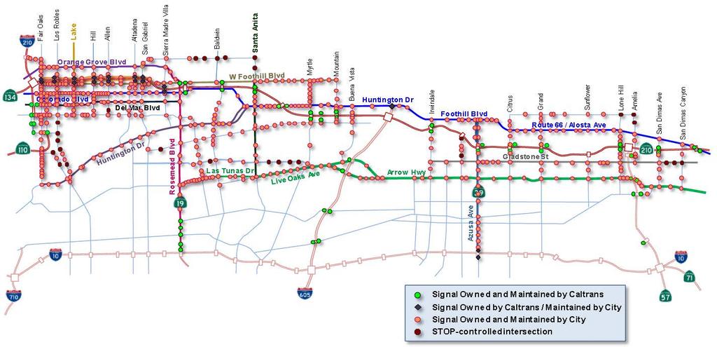 Mission 2015: full coordinated control of I210 I210 corridor in Los Angeles 40 km of freeways 5 major