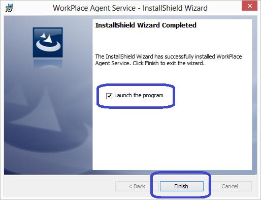 Upon Successful Install Click Finish to Launch the Configuration Application 3.