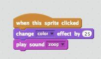 Challenge #3 - Sound Build a program where when different buttons are pushed, different sounds are heard. 4. You have three options to add sounds.