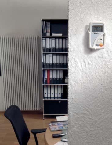 27 Monitor ambient temperature Practical and compact testo 174 The testo 174 mini datalogger can log room temperatures and therefore monitor the behaviour of a thermostat valve.