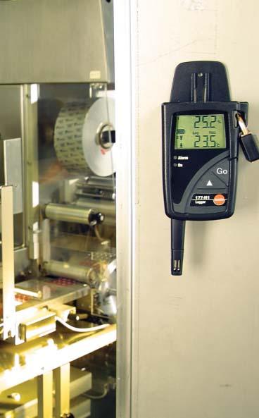31 Long-term monitoring of ambient conditions Professional and non-stop testo 177-H1 Sensitive products require the right ambient conditions during production and storage.