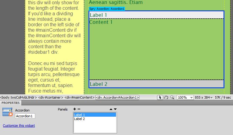 design editing window.) d. In the design editing window, highlight Label 2 and change it to a label of your choice. e. Highlight Content 2 and add content related to the label you just entered.