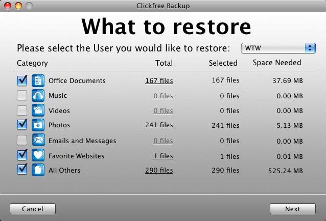 Restoring my content (HD) Because you have backed-up content on your Portable Backup Drive, the countdown window now shows buttons at the bottom to allow you to View Files and Restore files. 5.