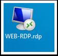 Verify Python Process on the "web" VM Minimize the browser and locate the RDP short-cut to the Web VM on the desktop of the Main Console VM. 1. DOUBLE-CLICK the WEB-RDP.rdp shortcut.