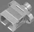 Adapter - Electroless Nickel 6278349-5 Electroless Nickel 6278349-7 Flangeless SC to FC Simplex Adapter