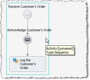 Lab #8 Page 6 of 9 - ActiveVOS Fundamentals a. From Participant s view, drag and drop the LogPurchaseOrder operation onto the canvas after the Reply, bu